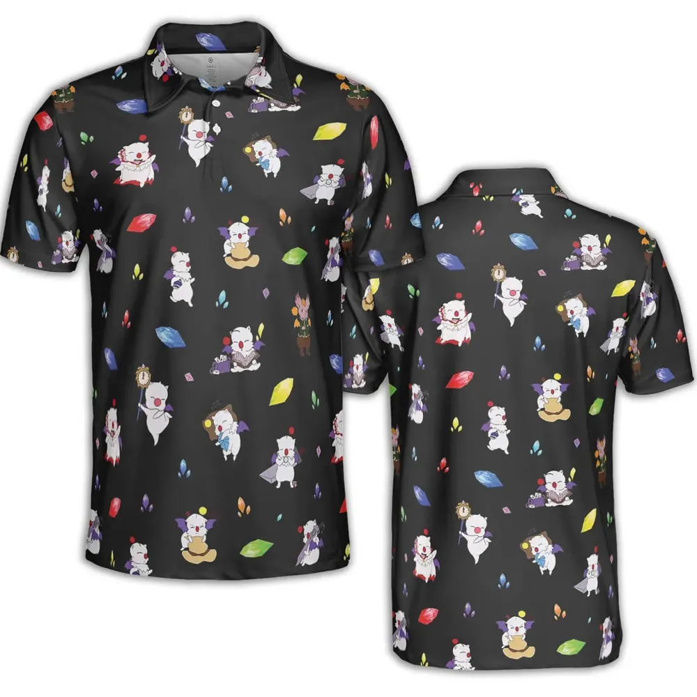 Moggle Final Fantasy AOP Men/Women Polo Shirt - 2