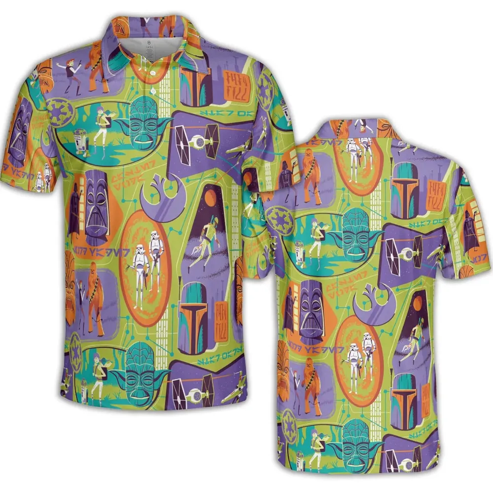 Summer Vibe Star Wars AOP Men/Women Polo Shirt - 2