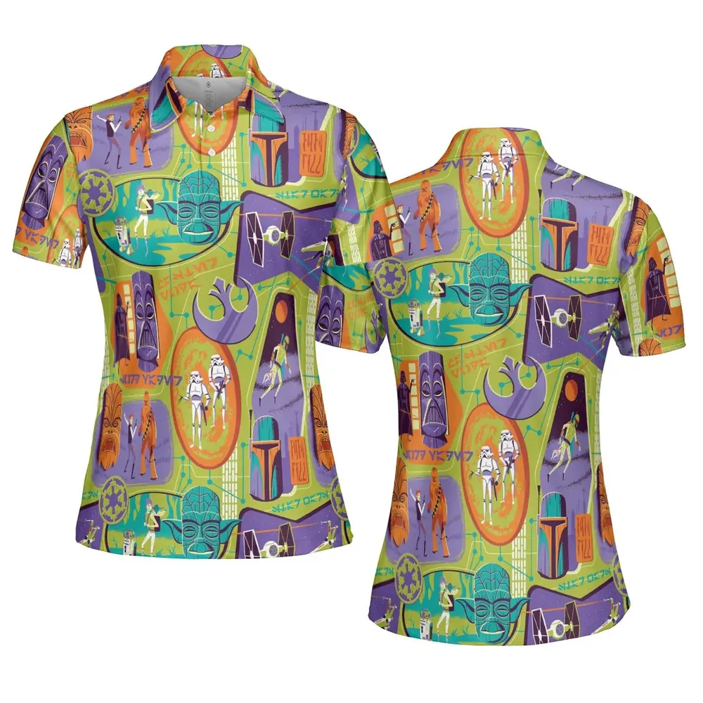 Summer Vibe Star Wars AOP Men/Women Polo Shirt - 5