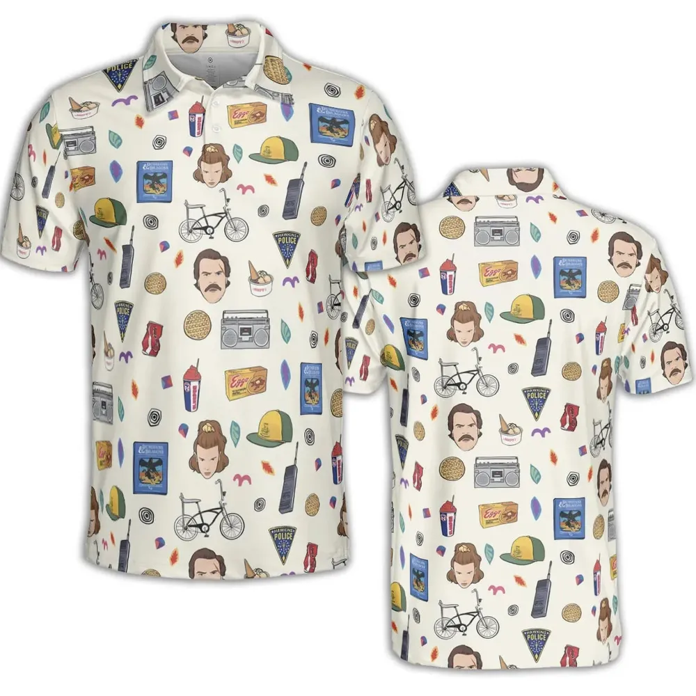 Stranger Things Collection AOP Men/Women Polo Shirt - 2