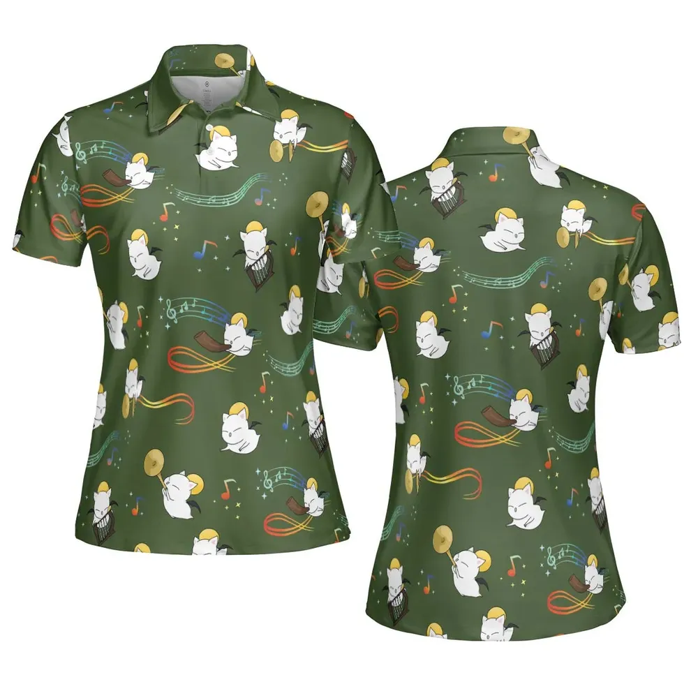 Moggle Music Final Fantasy AOP Men/Women Polo Shirt - 5