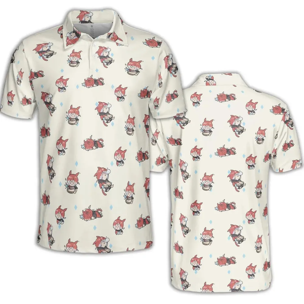 Crystal Exarch Final Fantasy AOP Men/Women Polo Shirt - 2