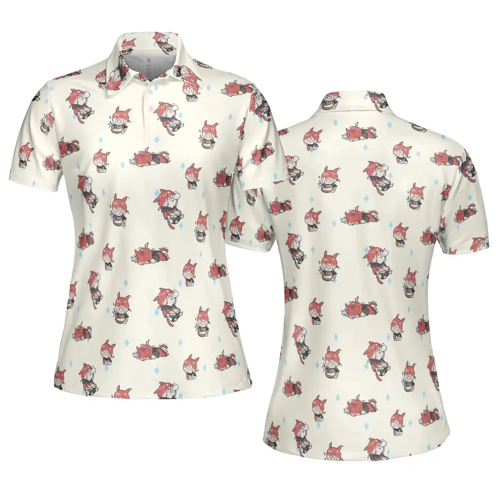 Crystal Exarch Final Fantasy AOP Men/Women Polo Shirt - 5
