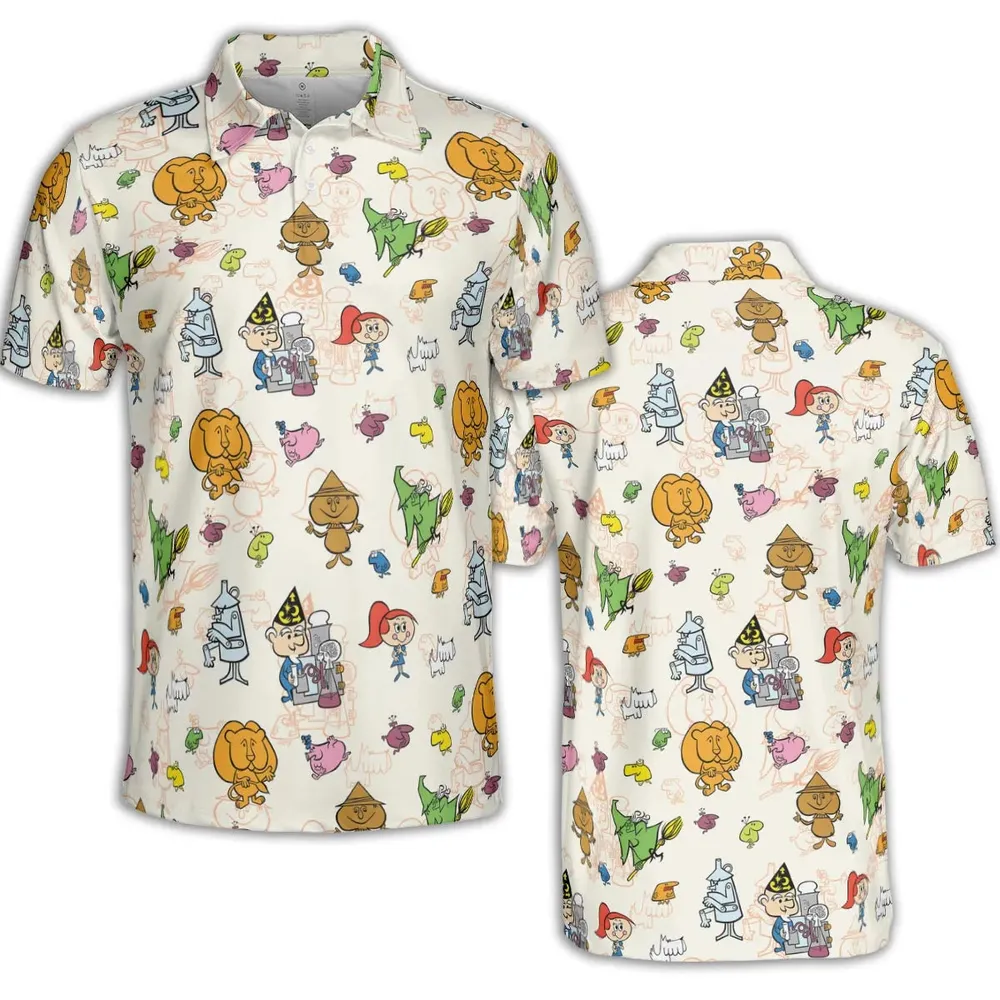 Chibi Tales Of The Wizard Of Oz AOP Men/Women Polo Shirt - 2