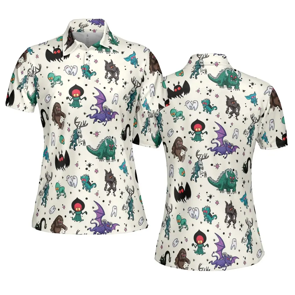Cryptids of the Americas Cryptozoology Cryptids Monster AOP Men/Women Polo Shirt - 5