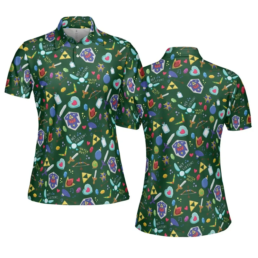 The Legend Of Zelda AOP Men/Women Polo Shirt - 5