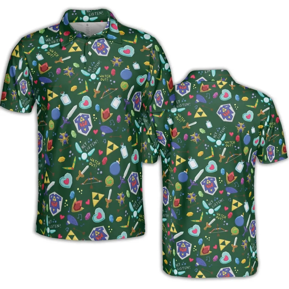The Legend Of Zelda AOP Men/Women Polo Shirt - 2