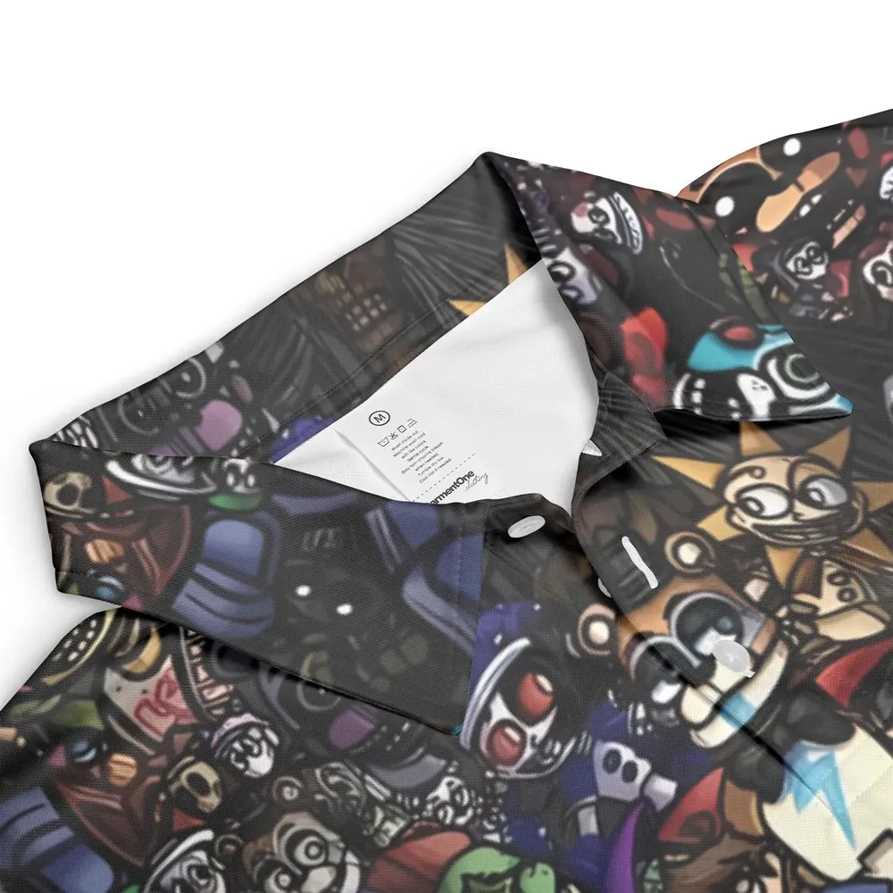 Doing A FNAF AOP Men/Women Polo Shirt - 3