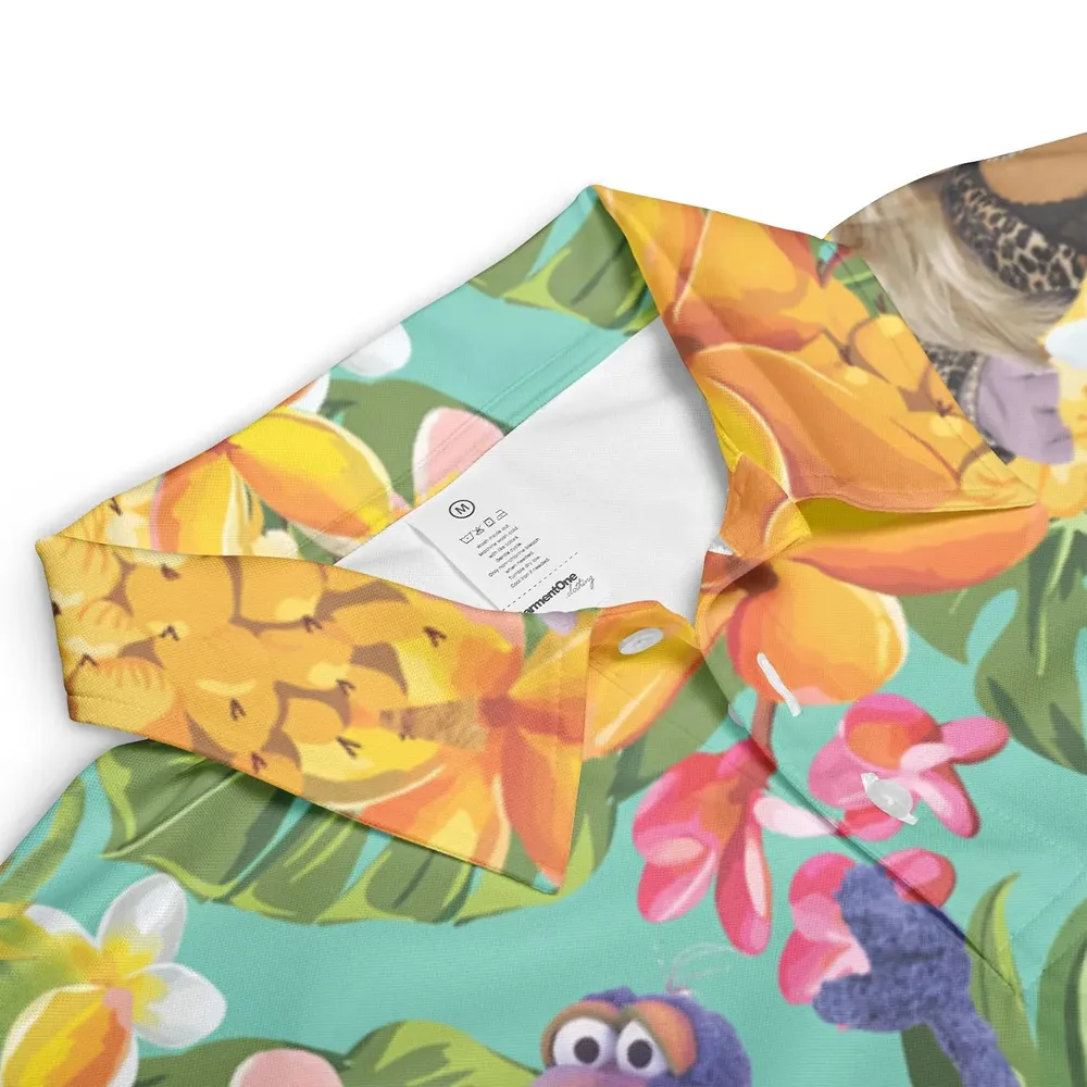 Statler And Waldorf Muppets Tropical AOP Men/Women Polo Shirt - 3
