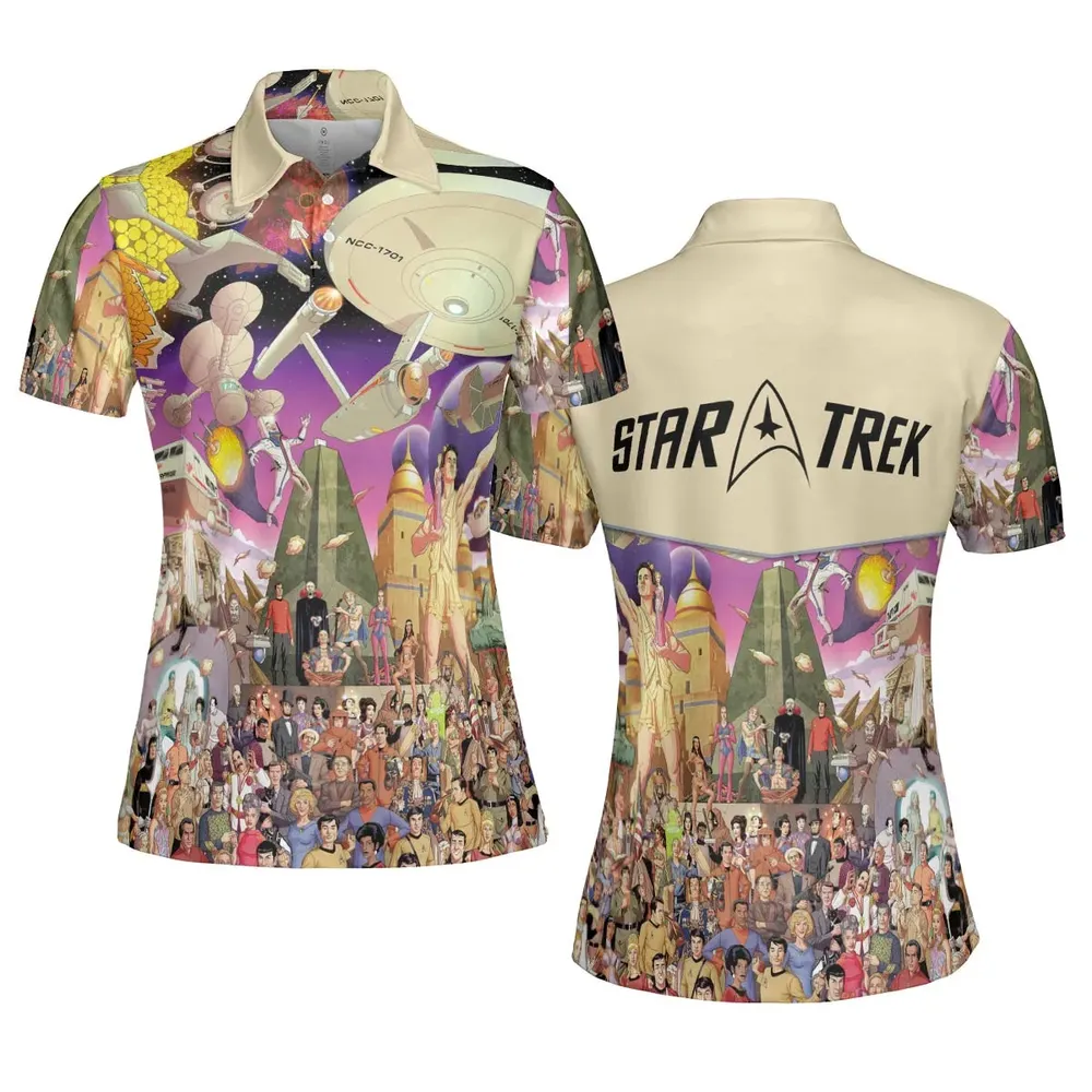 Star Trek The Original Series AOP Men/Women Polo Shirt - 5
