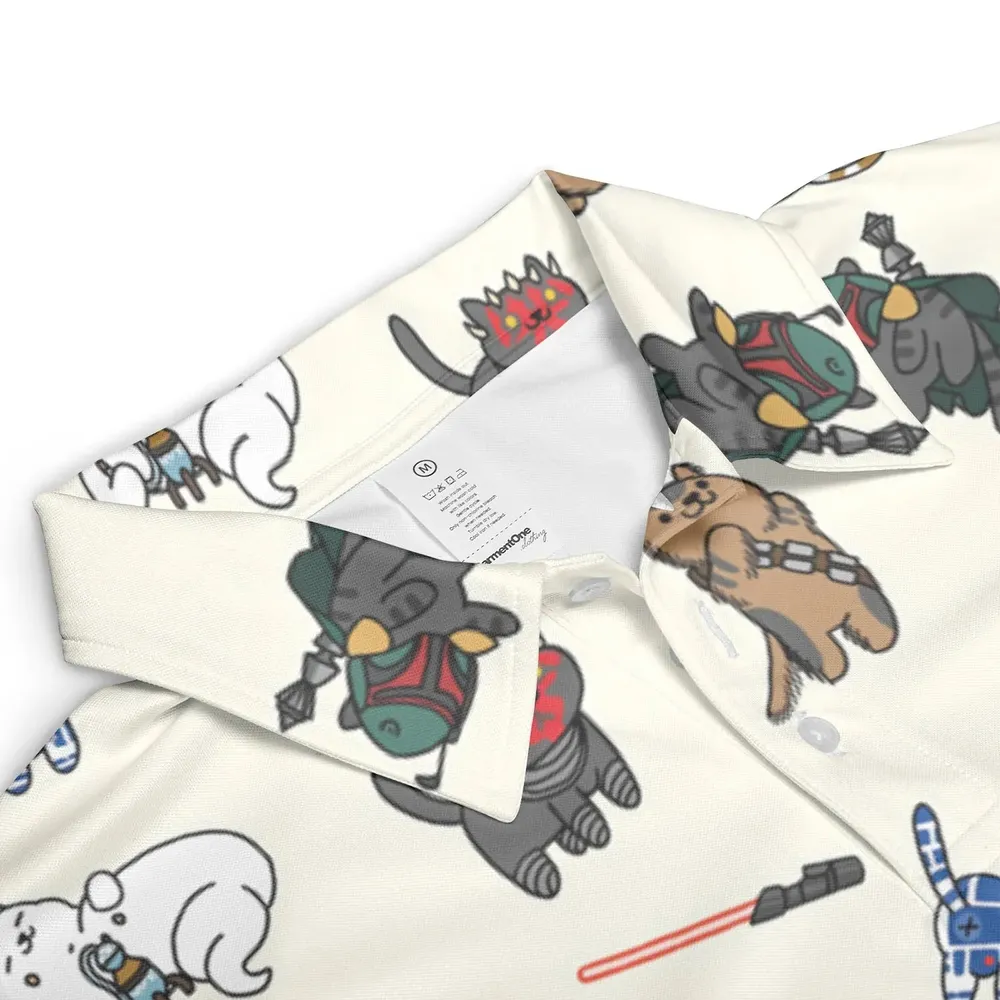 Star Wars Characters As Cats AOP Men/Women Polo Shirt - 3
