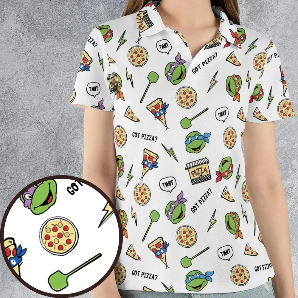 Got Pizza Teenage Mutant Ninja Turtles AOP Men/Women Polo Shirt - 4