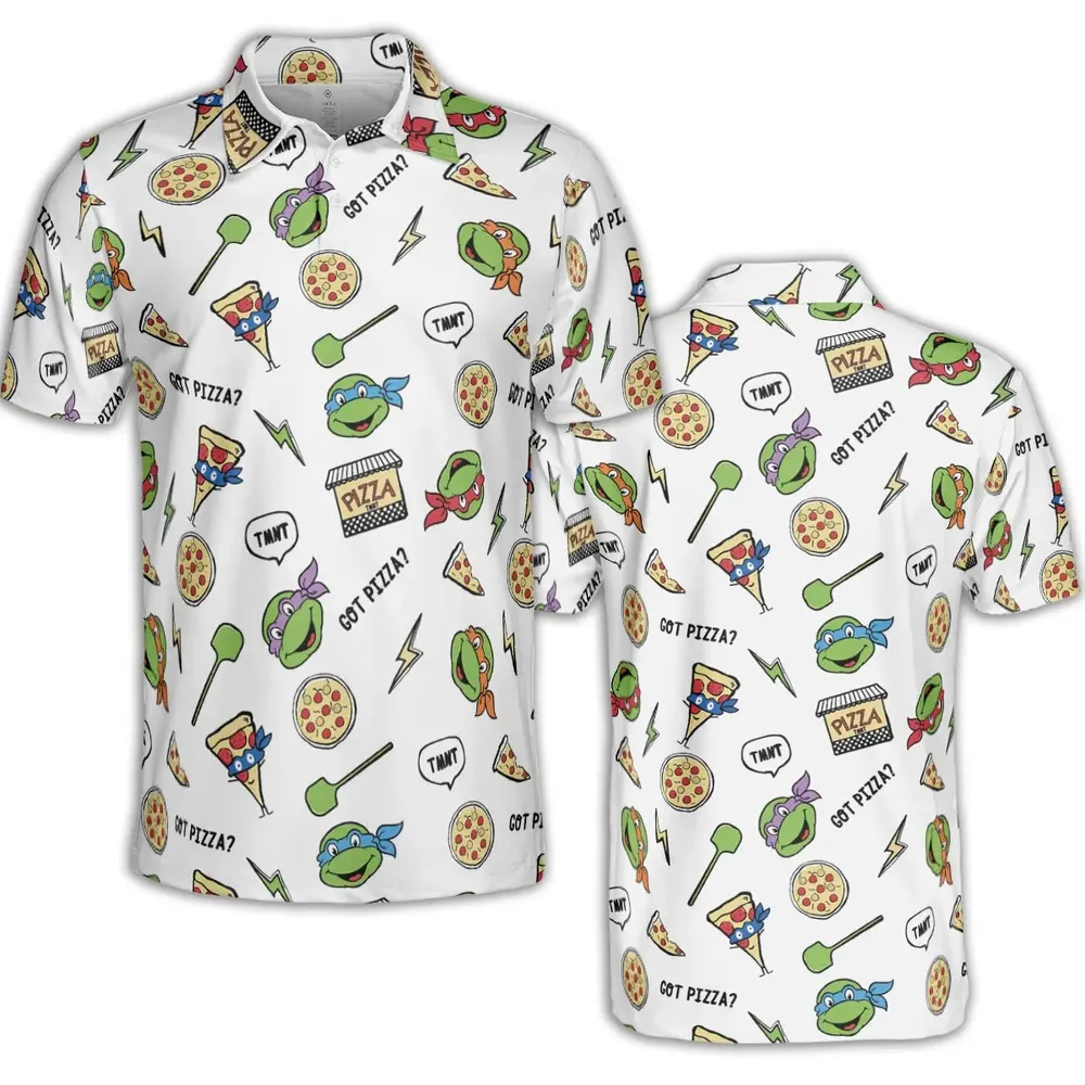 Got Pizza Teenage Mutant Ninja Turtles AOP Men/Women Polo Shirt - 2