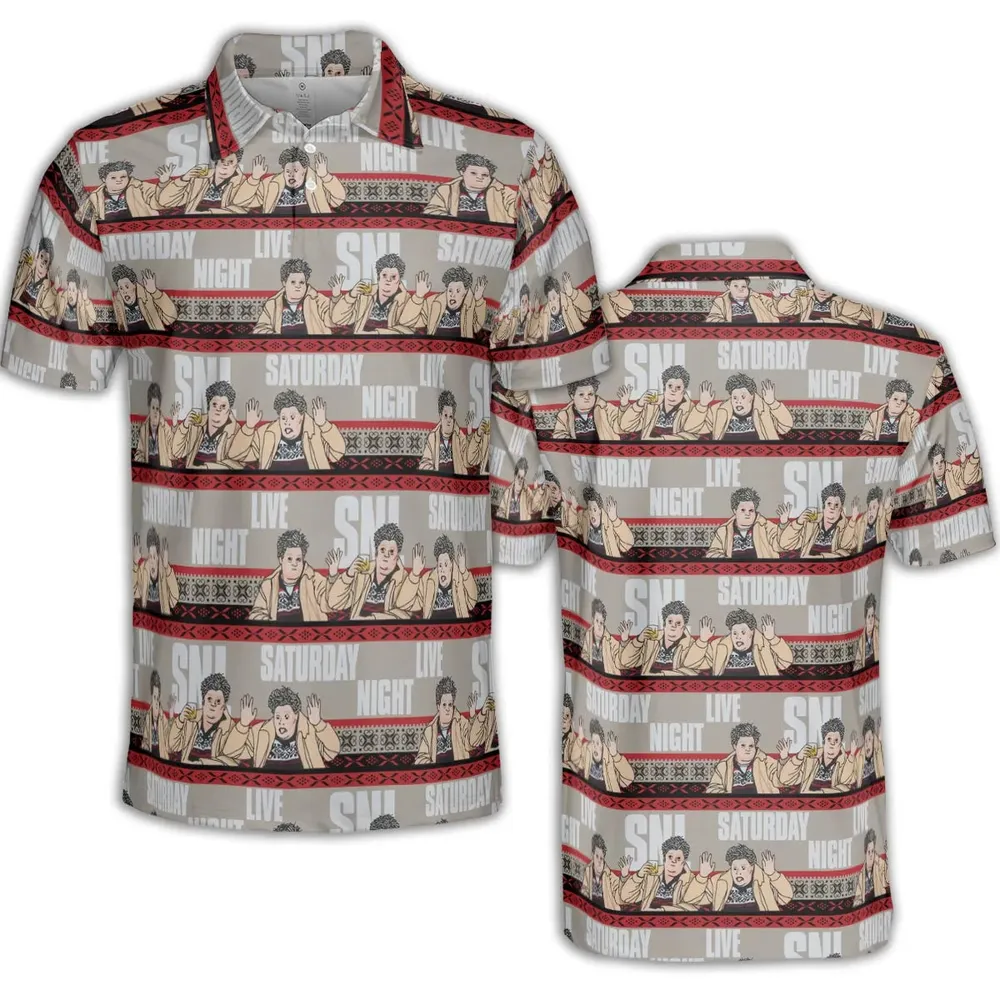 Drunk Uncle on the Holidays SNL Saturday Night Live AOP Men/Women Polo Shirt - 2