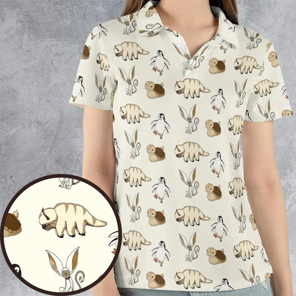 Airbender Team Avatar the Last Airbender AOP Men/Women Polo Shirt - 4