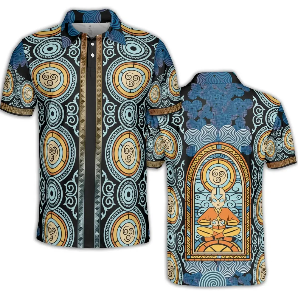 Air Avatar Avatar the Last Airbender AOP Men/Women Polo Shirt - 2