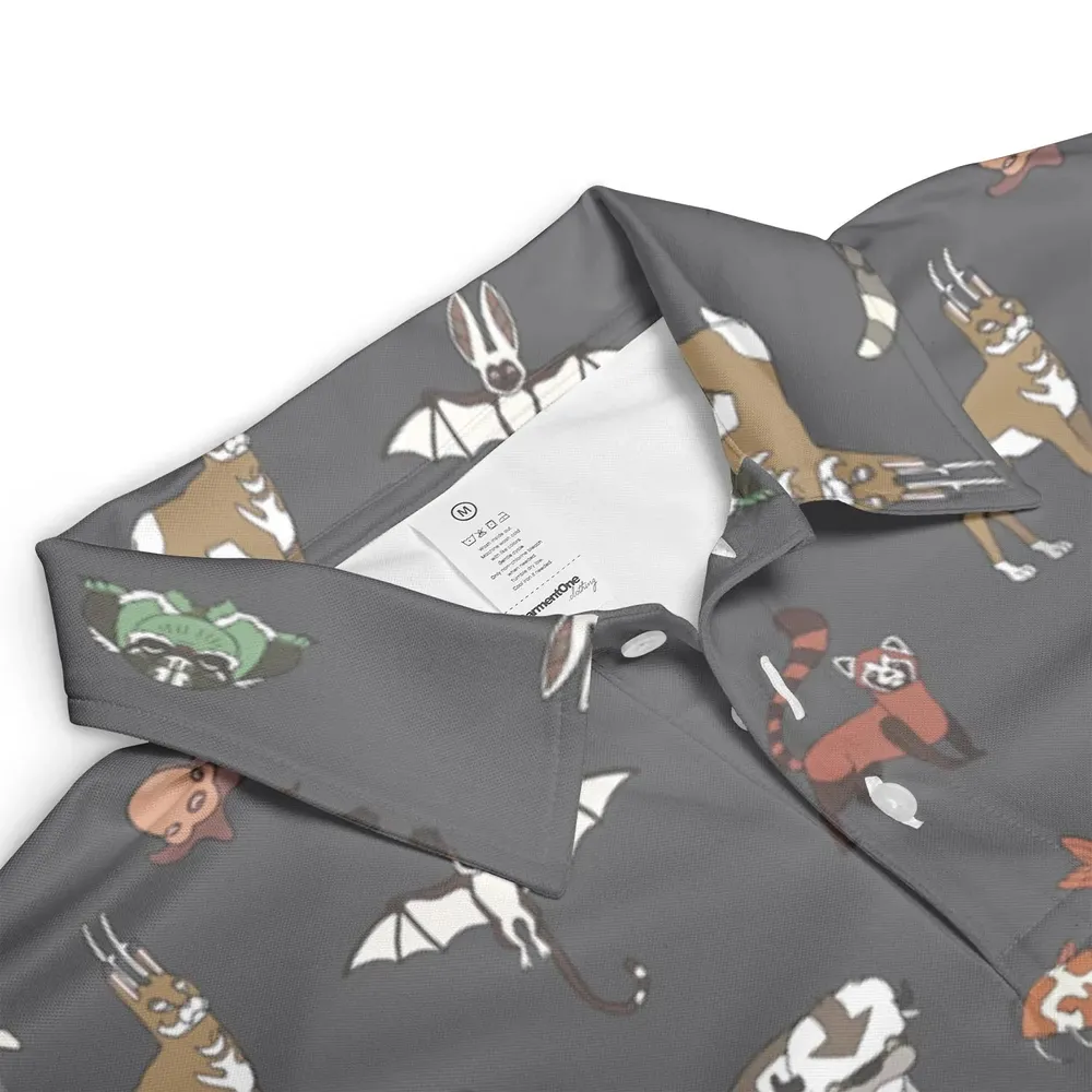 Menagerie Appa Sky Bison Momo Naga Pabu Avartar The Last Airbender AOP Men/Women Polo Shirt - 3