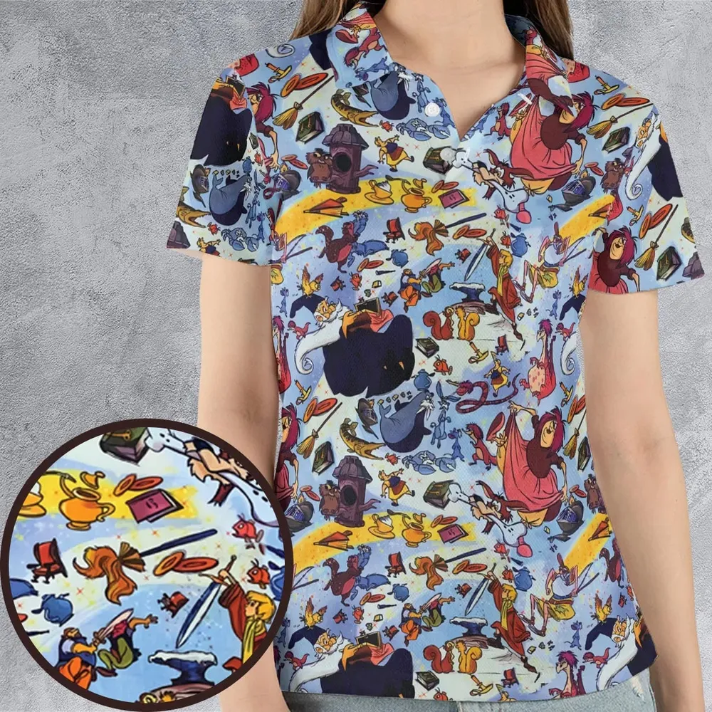 King Arthur The Sword in the Stone AOP Men/Women Polo Shirt - 4