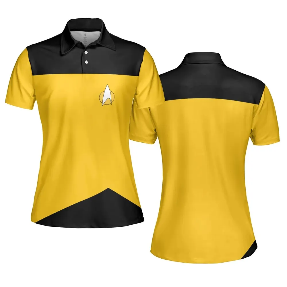 The Next Generation Star Trek AOP Men/Women Polo Shirt - 5