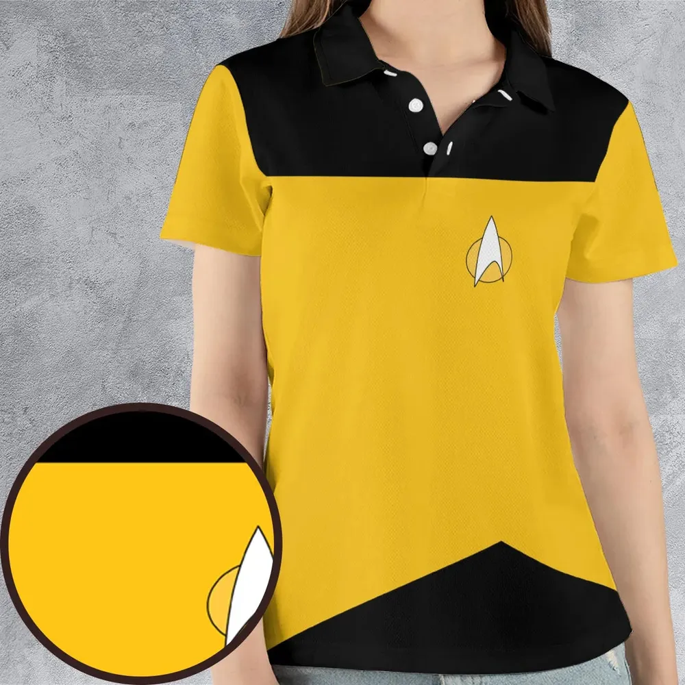 The Next Generation Star Trek AOP Men/Women Polo Shirt - 4