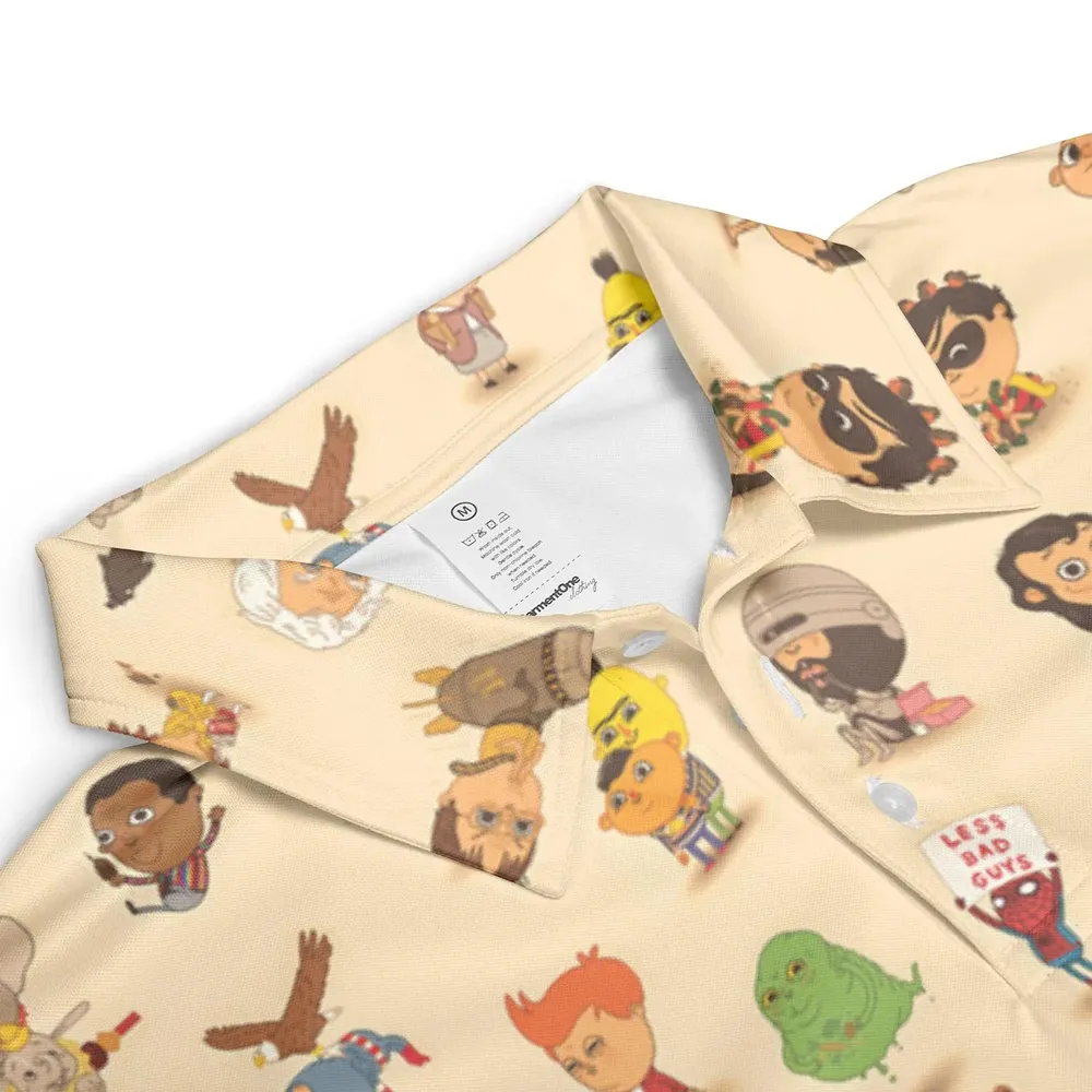Mini Famous Characters AOP Men/Women Polo Shirt - 3