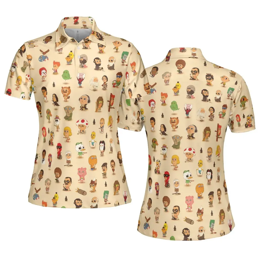 Mini Famous Characters AOP Men/Women Polo Shirt - 5