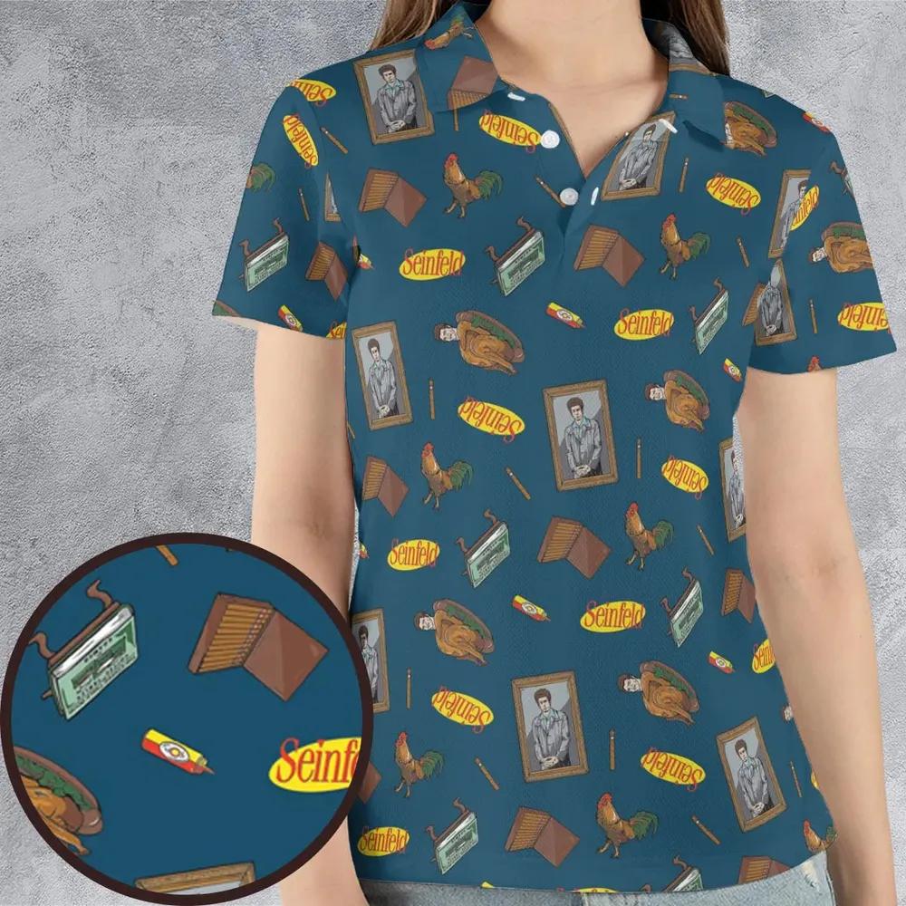 Seinfeld Kramer Icons Pop Culture AOP Men/Women Polo Shirt - 4
