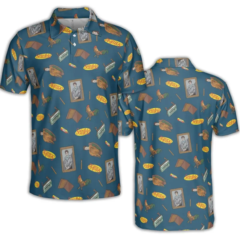 Seinfeld Kramer Icons Pop Culture AOP Men/Women Polo Shirt - 2