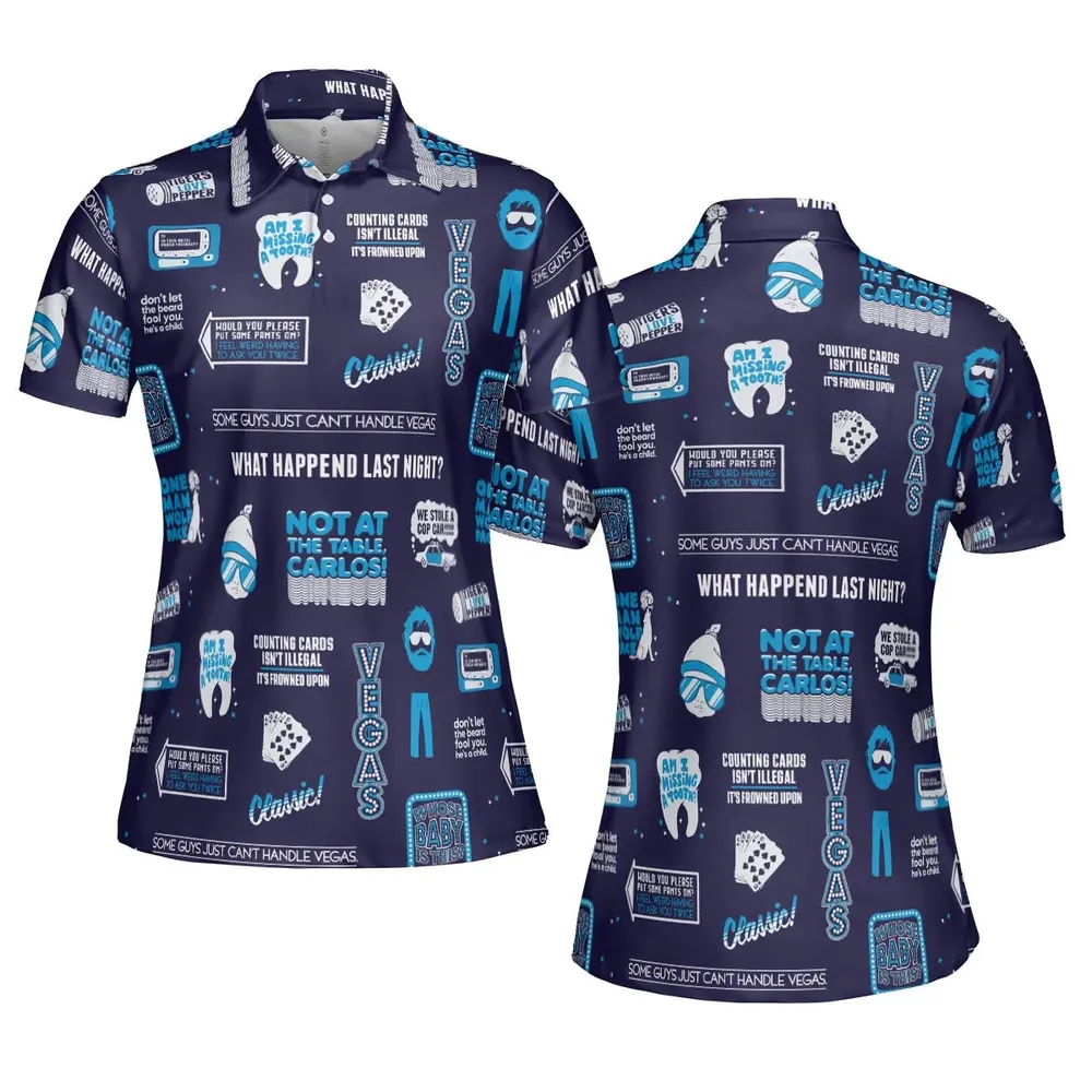 What Happened Last Night The Hangover AOP Men/Women Polo Shirt - 5