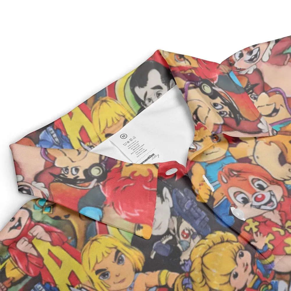 Old Cartoon Characters AOP Men/Women Polo Shirt - 3