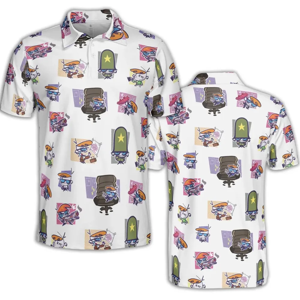 Dexter's Laboratory Characters AOP Men/Women Polo Shirt - 2