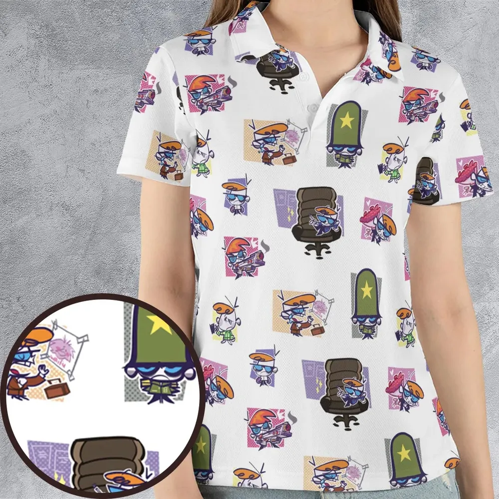 Dexter's Laboratory Characters AOP Men/Women Polo Shirt - 4