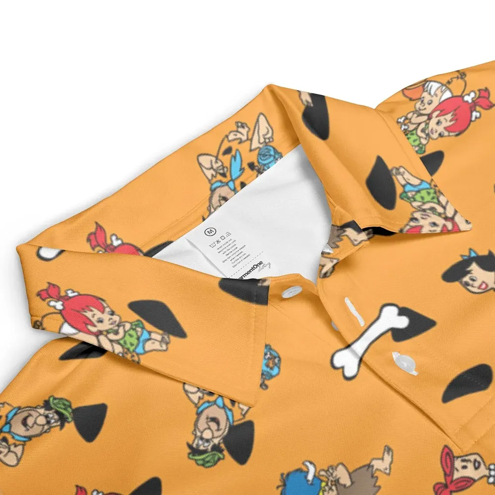 Stone Age The Flintstones Characters AOP Men/Women Polo Shirt - 3