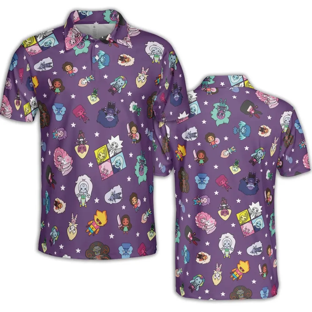 Crystal Gems Steven Universe AOP Men/Women Polo Shirt - 2