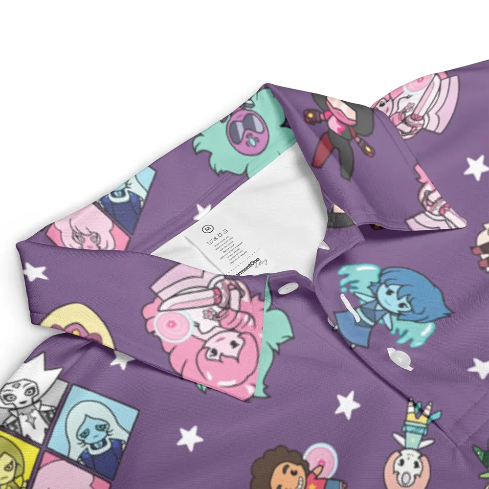Crystal Gems Steven Universe AOP Men/Women Polo Shirt - 3
