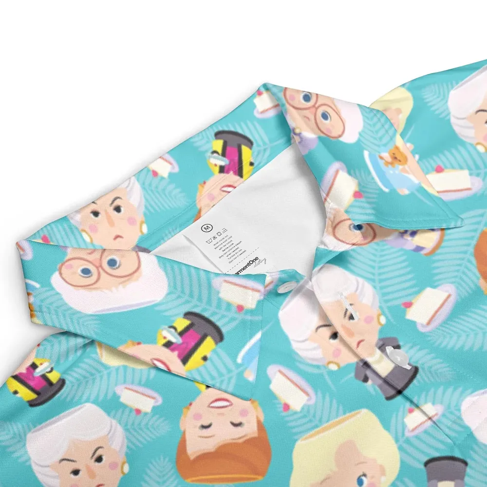 Little Dolls The Golden Girls AOP Men/Women Polo Shirt - 3