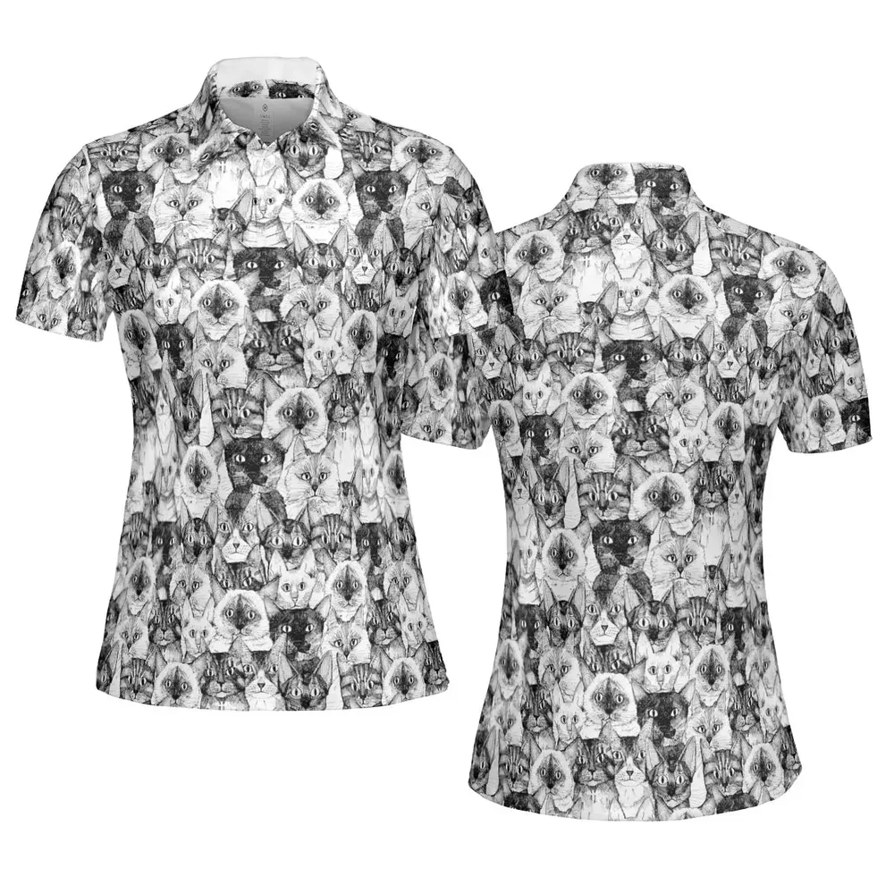 Just Cats AOP Men/Women Polo Shirt - 5