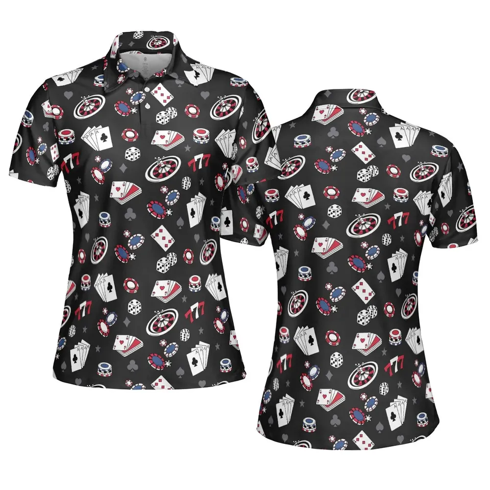 Poker Texas Hold’em AOP Men/Women Polo Shirt - 5
