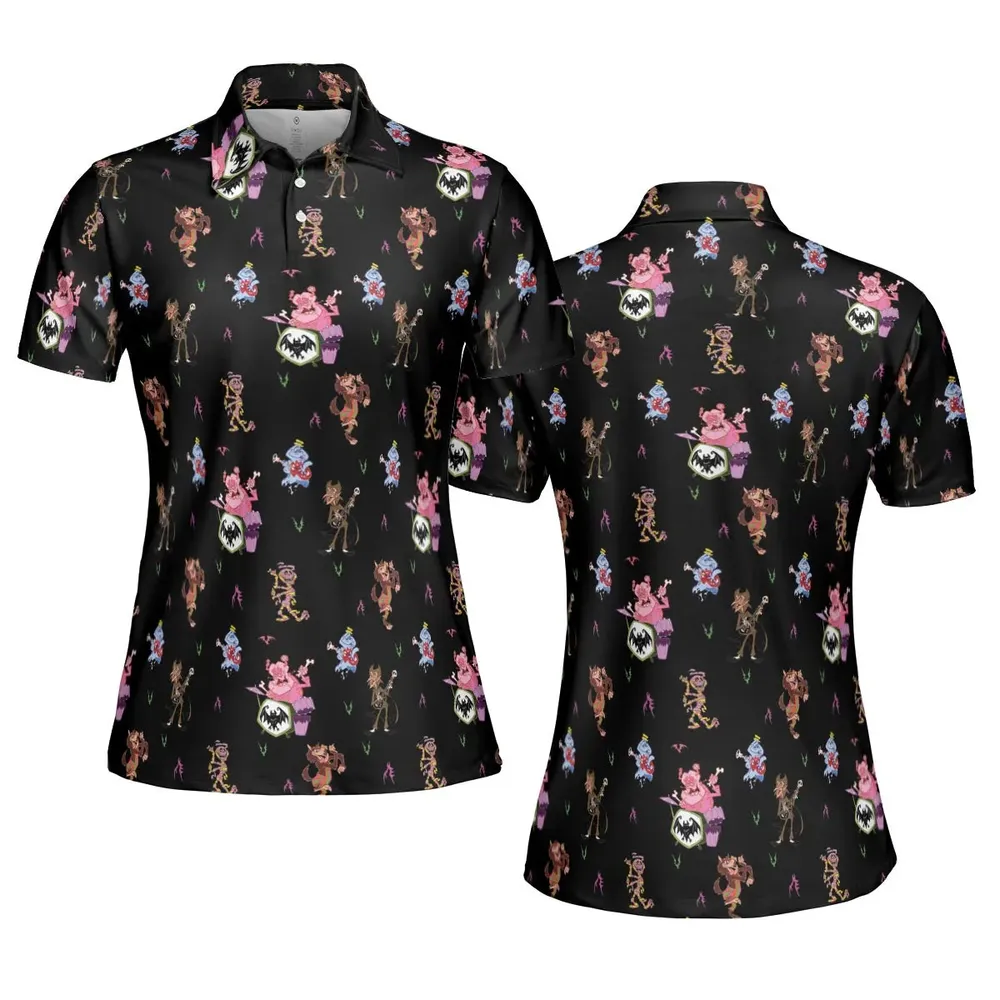 Monsters Cereal Pattern AOP Men/Women Polo Shirt - 5