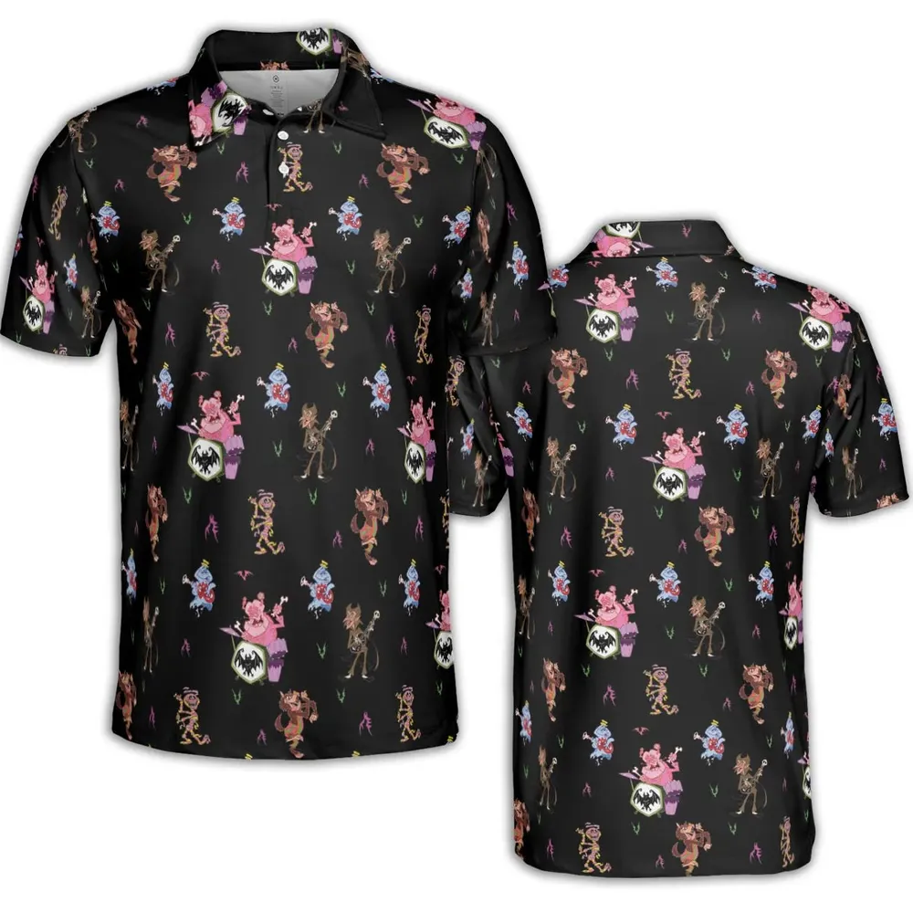 Monsters Cereal Pattern AOP Men/Women Polo Shirt - 2