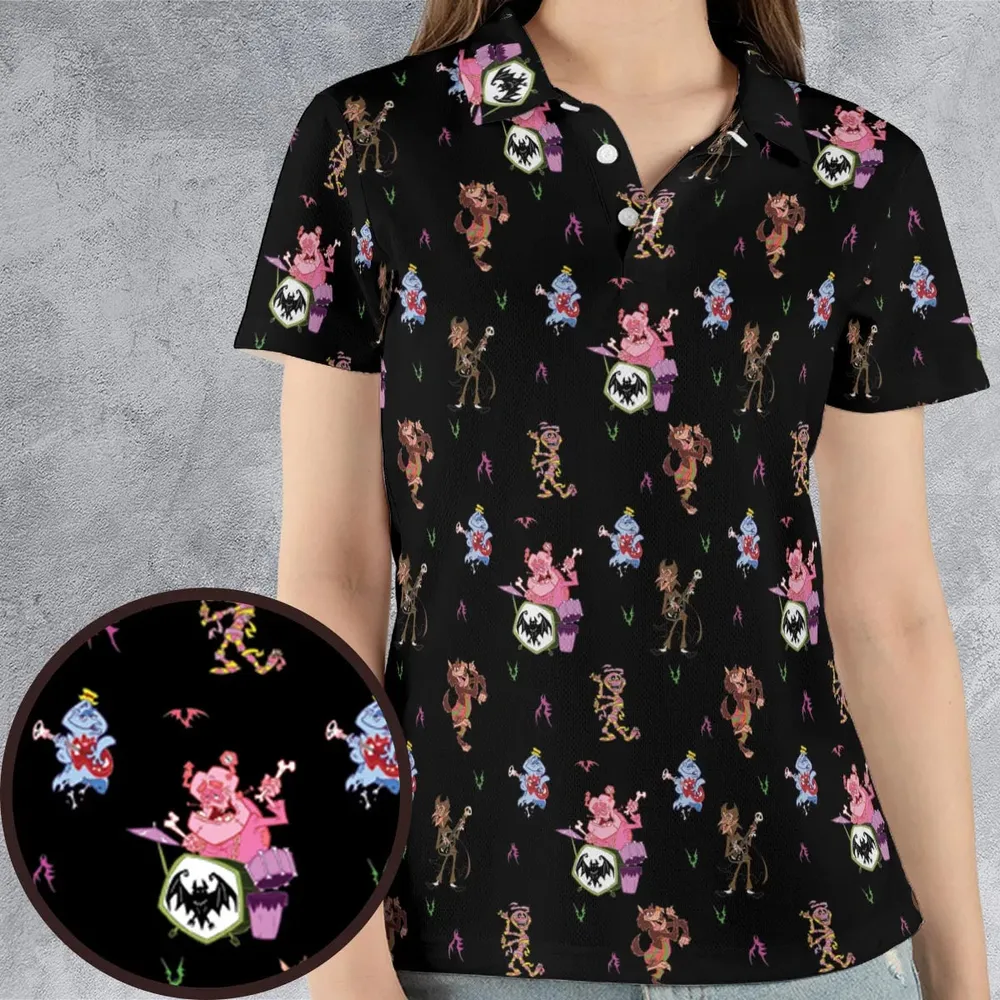 Monsters Cereal Pattern AOP Men/Women Polo Shirt - 4