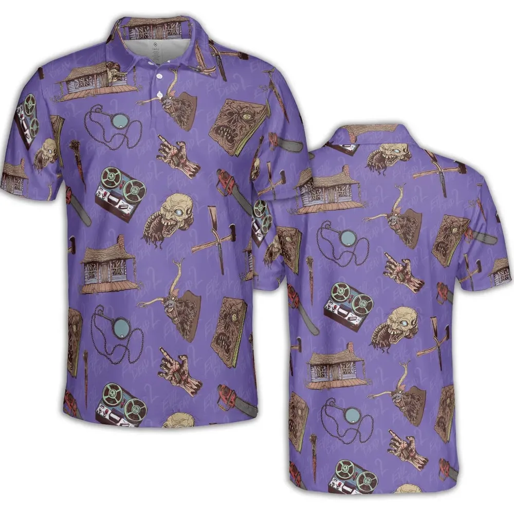 Evil Dead Horror AOP Men/Women Polo Shirt - 2