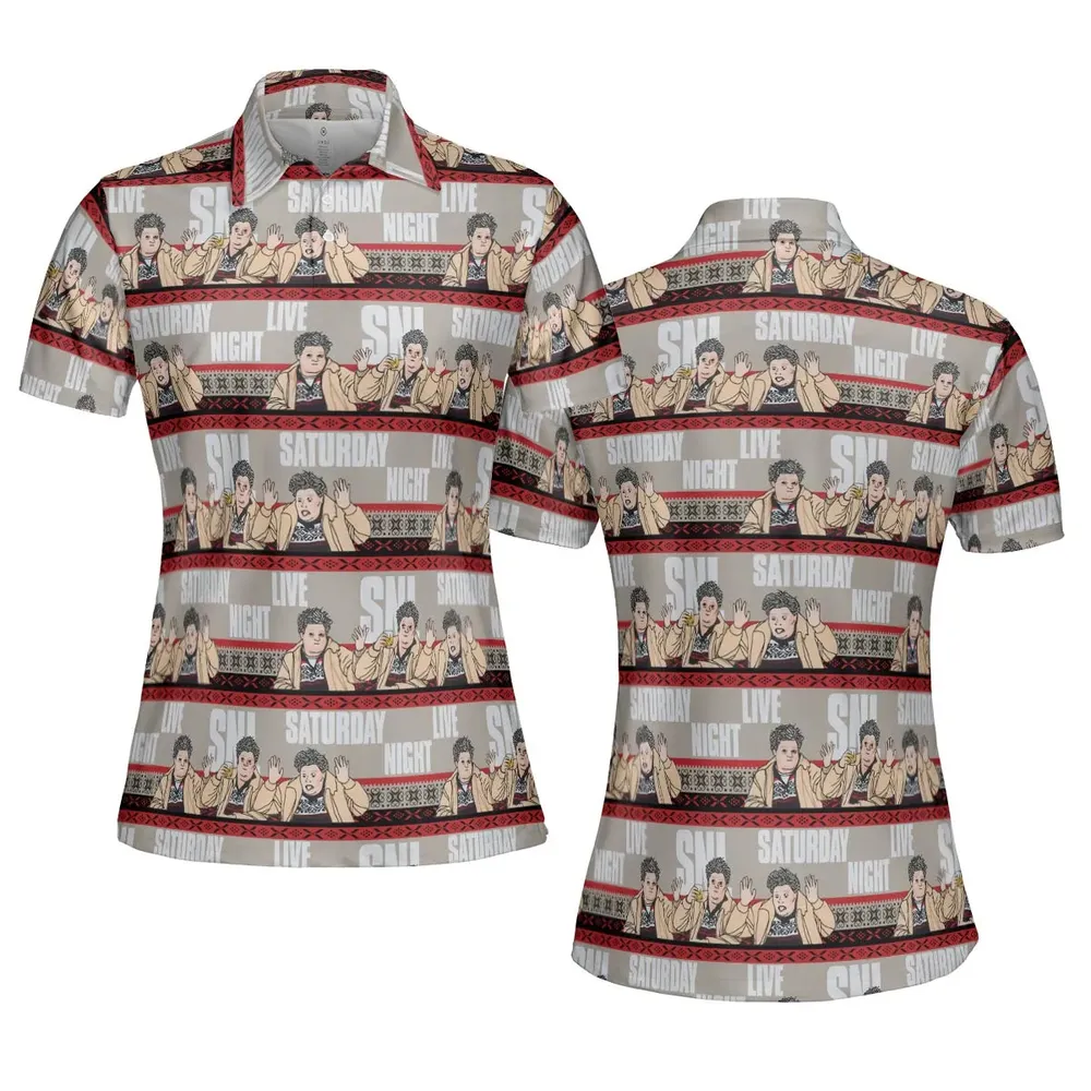 Drunk Uncle on the Holidays SNL Saturday Night Live AOP Men/Women Polo Shirt - 5