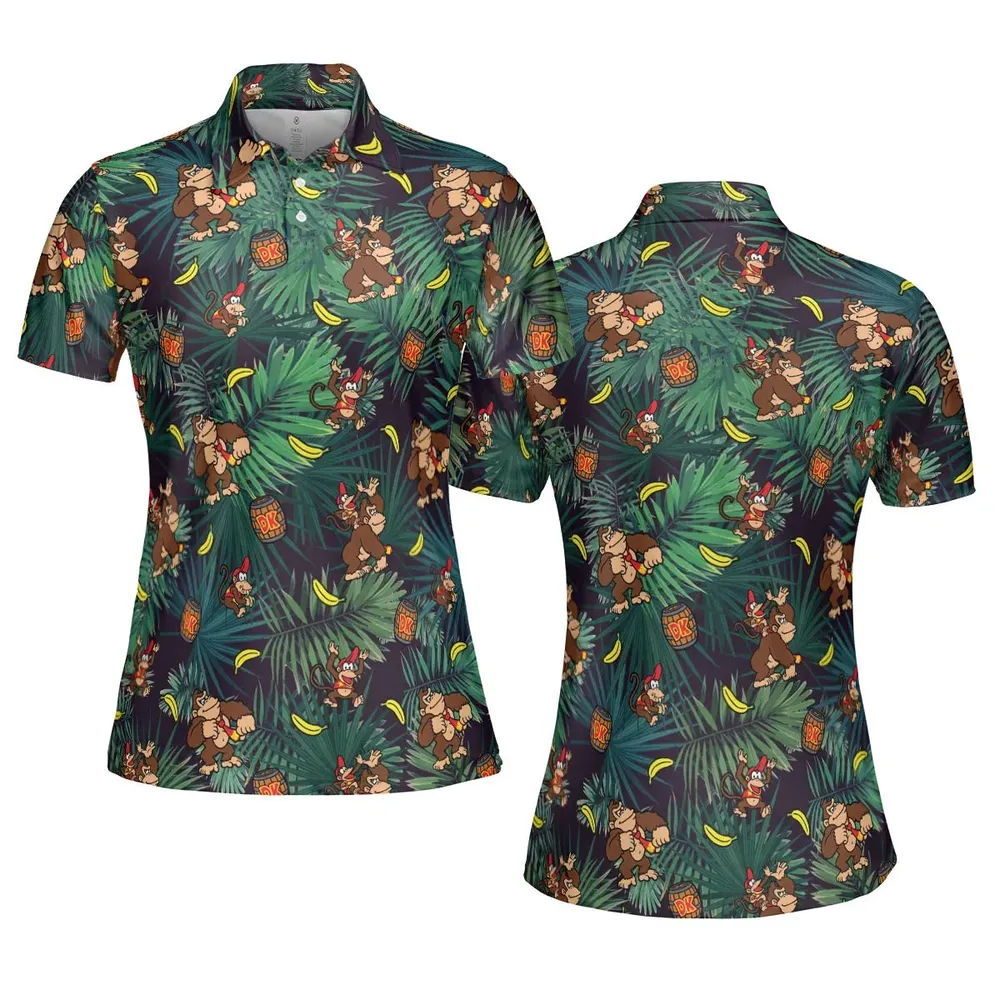Donkey Kong Nintendo Video Games AOP Men/Women Polo Shirt - 5