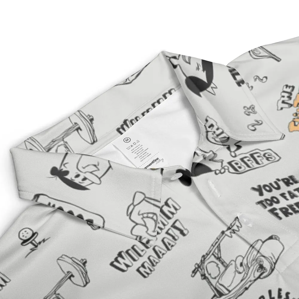 Don't Toy with Me Barn The Flintstones AOP Men/Women Polo Shirt - 3