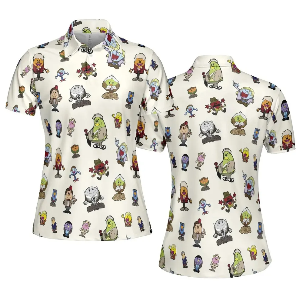 Doctor Who and Mr Men Pattern AOP Men/Women Polo Shirt - 5
