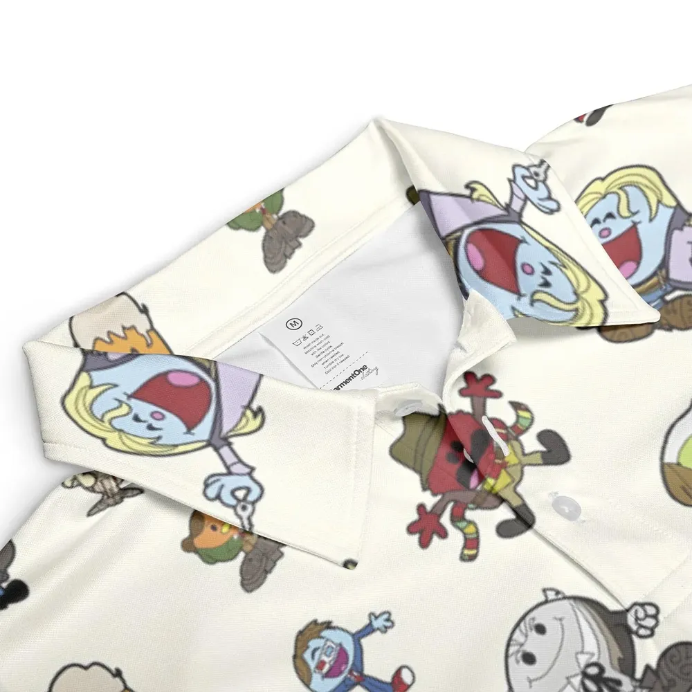 Doctor Who and Mr Men Pattern AOP Men/Women Polo Shirt - 3