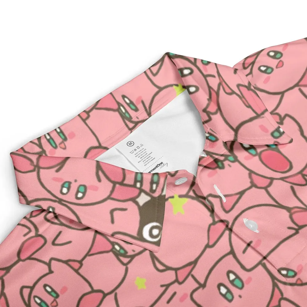 Cute Kirby Waddle Doo Bandana Waddle Dee Meta Knight Kirby's Characters AOP Men/Women Polo Shirt - 3