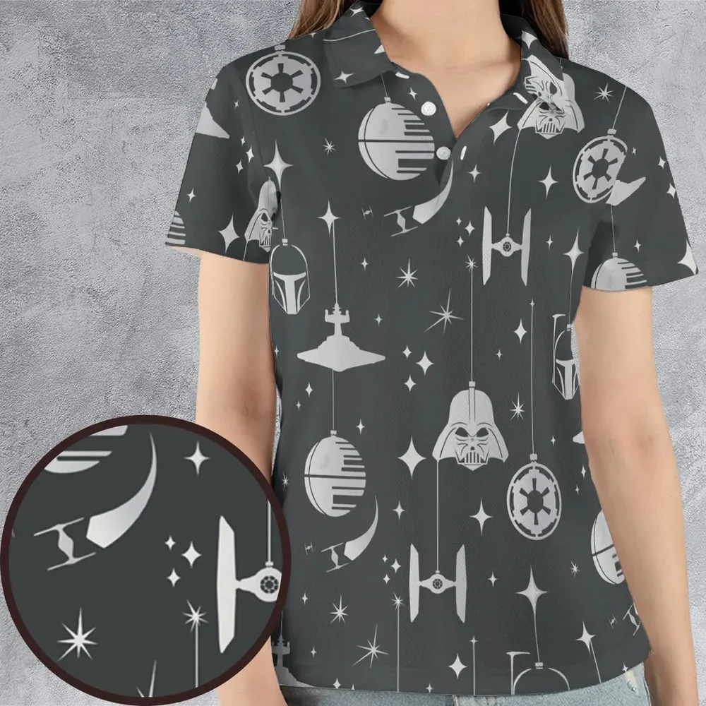 Dark Side Holiday Star Wars AOP Men/Women Polo Shirt - 4