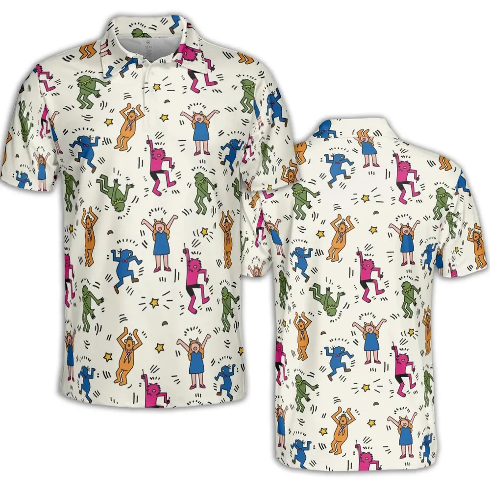 Dancing Muppets The Muppets Characters AOP Men/Women Polo Shirt - 2